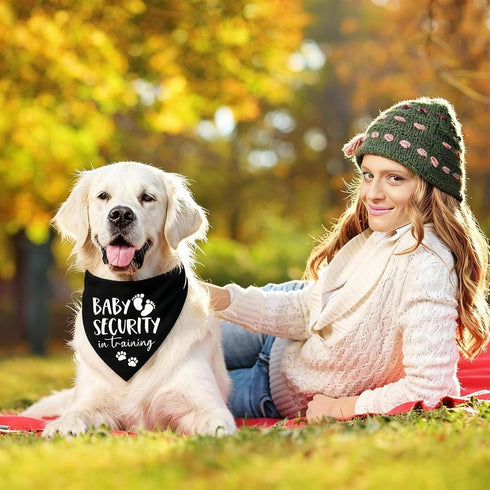 Baby Security in Training Dog Bandana Pet Scarf Pregnancy Announcement Dog Bandanas for Dogs Pet Accessories for Dogs