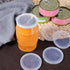Ajcotahm 8 75 mm PCS Dog Food Can Covers Lids, Reusable Pet Food Can Covers, Plastic Transparent Tight Seal Lids