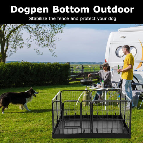 8 24" -48"x48" 600D PJYuCien Rectangle Dog Playpen Bottom Pad - Fits Panels Width Metal Dog Pen Size Oxford Cloth