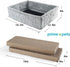 PrimePets Cat Scratcher Lounge - 2 in 1 Reversible Cat Scratching Pad Box Bed with Catnip Included