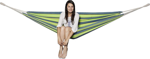Trekmate Double Brazilian Hammock, Breathable Cotton Fabric Canvas for Camping, Outdoors Gear, Backpack, Hiking,