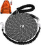 Long Dog Leash with Reflective Threads, 15FT 20FT 30FT 50FT Heavy Duty Bungee for Small Medium Large Dogs, Shock