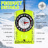 Geiserailie 20 Pcs Acrylic Orienteering Compass Navigation Backpacking Map Reading Compass for Outdoor Exploring, Green