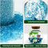 BXI 4.4 Lbs Small Aquarium Substrate Gravel Sand, Polished Smooth Fish Tank Gravel, Vibrant Blue Sea Glass