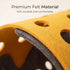 ZEZE Cheese Cat Tunnel for Indoor Cats, Felt Peek Hole Hide Tunnel Toy with Snap Buttons, Foldable Interactive Cat Play