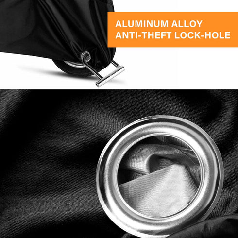 Waterproof Bike Cover for 2 or 3 Bikes, Heavy Duty Outdoor Bicycle Covers with Lock Holes & Storage Bag