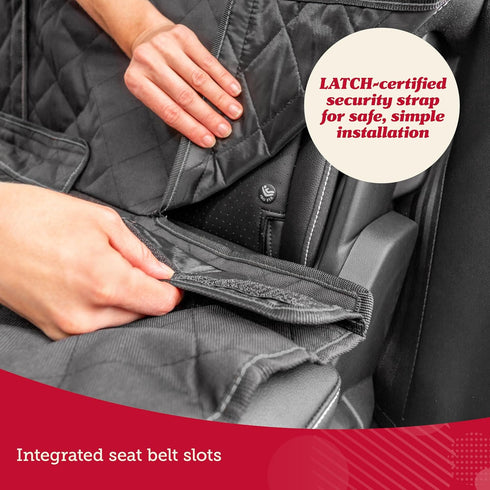 Lusso Gear Dog Car Seat Cover - Waterproof Non-Slip Car Back Seat Protector - Rear Car Seat Cover for Dogs - Universal