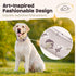 Adjustable Dog Collar for Medium & Large Dogs with Flowers Cotton Padded Pattern, Strong and Durable