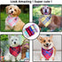 Summer Dog Bandana Small-Dog Scarf Vibrant Color Yellow Blue Plaid Printing Adjustable Bib Handkerchief Accessories