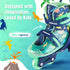 ZOOBLISS 3-7 4 Kids Roller Skates for Beginners - Toddler Roller Skates for Boys and Girls Ages with Light-Up Wheels