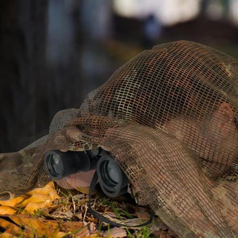 LOOGU Tactical Mesh Net Camo Scarf, Camouflage Netting for Wargame, Sports & Outdoor Activities