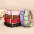 WHIPPY Adjustable Leather Dog Collar, Soft Breathable Padded Puppy Collar for Small Medium Large Dogs, Pink, S