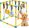 Grevigily Puppy Play Gym for Small Dogs, 23.6"x 23.6" Large Indoor Dog Jungle