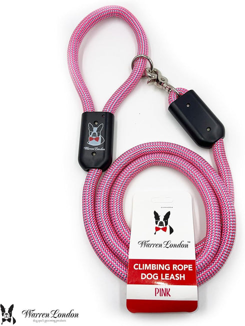 Warren London Climbing Rope Dog Leash; 5ft Length with Reflective Options, Ergonomic Grip for Small Medium Large Dogs