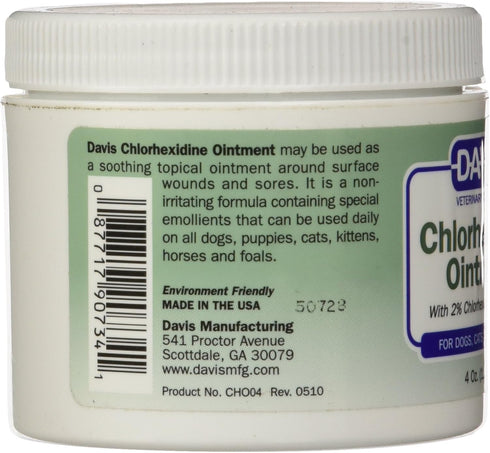 Davis 2% Chlorhexidine Ointment, 4 oz