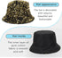 Womens Sequin Bucket Hat, Shiny Glitter Sun Hats for Party, Girls Teens Travel Cap