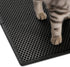 Pieviev Cat Litter Mat - Double Layer Waterproof Trapping Mat 1 Pack (Black, 24x15 Inch)