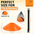 Soccer Cones for Drills with Mesh Bag & Strap-Flexible, Heavy-Duty Sports Cones for Soccer Practice, Basketball, Fitness Training- Agility Cone Sports for Indoor & Outdoor Games