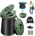 XXL Portable Toilet for Camping,19.7" H Adjustable Folding Toilet with Lid,Carry Bag,Capacity