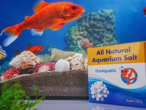 Premium Aquarium Salt - Freshwater Tablets for Essential Aquarium Water Treatments (9 Tablets)