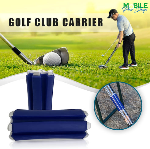 Golf Club Carrier with Brush & Key Chain - Holds 6 Golf Clubs, Keeps Clubs Visible, Clean & Dry - Premium Quality Holder
