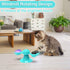 GBSYU Interactive Windmill Cat Toys with Catnip : Cat Toys for Indoor Cats Funny Kitten Toys with LED Light Ball