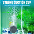 AQUANEAT Aquarium Suction Cups, 24pcs Clips for Fish Tank Airline Tubing, 3/16" Air Hose Holder (Clear)