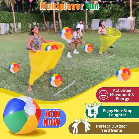 Flurose 4 Set Granny Pants Outdoor Game with Bouncy Balls, Giant Yard Toss Game for Teens & Adults, Hilarious Outdoor