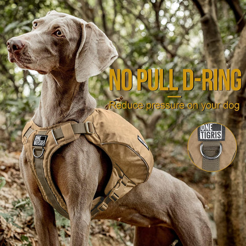 OneTigris Y-Shaped Dog Backpack - No Pull CAMLUS Dog Saddle Bag for Hiking Gear, Lightweight Dog Pack