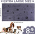 Chumia 8 Pcs Bulk Towels for Drying Dogs - Microfiber Quick Drying Pet Bath Towels for Medium Dogs (55 x 28 Inch, Gray)