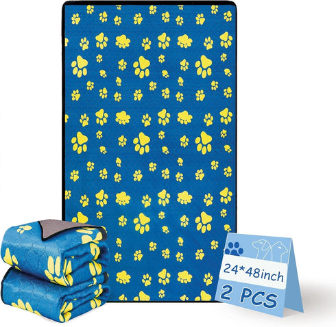 HuaZiChok Washable Pee Pads for Dogs 24x48 Inch (1 Pack) - Thick Heavy