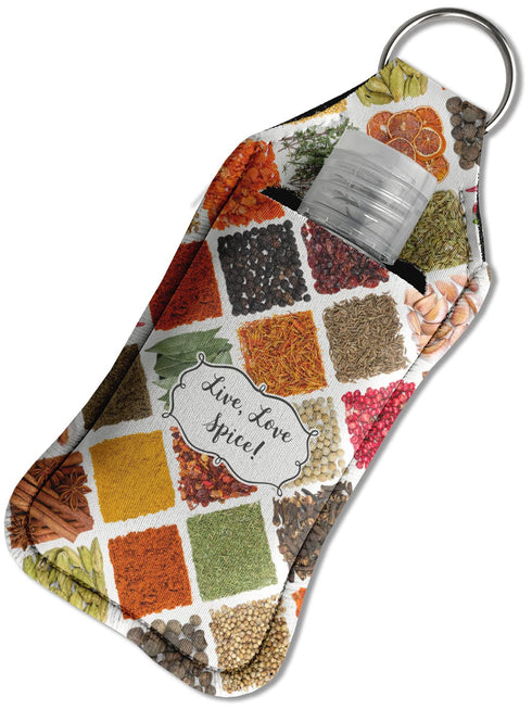 Custom Large Spices Hand Sanitizer & Keychain Holder