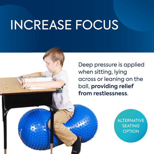 36 20, 350lbs BouncyBand Peanut Shaped Stability Ball x Holds up to Improve Balance and Focus with the Sensory Play