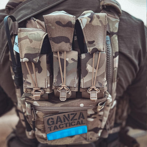 PETAC GEAR Tactical Backpack with Zip On Back Panel Banger for V5 Vest