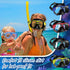 Preboun 4 Pcs Snorkeling Goggles for Adults, Anti Fog Dive Mask Snorkeling Gear with Nose Cover