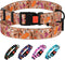 Nylon Dog Collar, Floral Pattern, Toffee, 10-13 inch