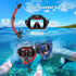 Snorkel Set for Adults, Anti-Leak and Anti-Fog Tempered Glass Lens Snorkeling Gear