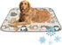 imiBBWQu Dog Cooling Mat Floral Cute Cats Grey Pet Cooling Pad Washable Dog