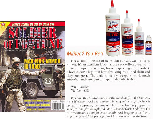 Militec-1 1oz 1oz Metal Conditioner & Lubricant, - Advanced Synthetic Oil for Firearms, Knives, Locks, and Small