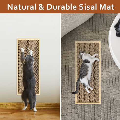 Splicing Cat Scratch Pad, 2 Pack Cat Scratching Pad for Indoor Cats, Double-Sided Design