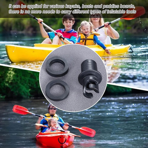 kingsea Inflatable Kayak Pump Adapter - Paddle Board Air Pump Hose Adapter for Inflatable Boat Bed