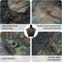 GRVCN Military Rain Poncho - Camouflage Lightweight Waterproof Raincoat for Outdoor Use