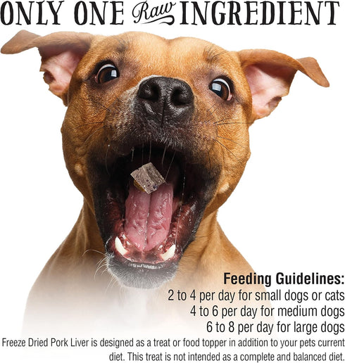 Northwest Naturals Raw Rewards Freeze-Dried Pork Liver Treats for Dogs and Cats, Healthy, 3 Oz