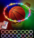 16 7 LED Basketball Hoop Light, Waterproof Super Bright Basketball Rim Lights,Remote Control Colors and Lighting