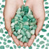 Green Aventurine Crystal Chips 1lb - 500+ Pcs Natural Tumbled Stones for Healing Crystals & Fish Tank Rocks