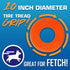 Nerf Dog Atomic Flyer 10 Inch Outdoor Dog Fetch Toy, Rubber Flying Disc for Medium and Large Dogs, Orange