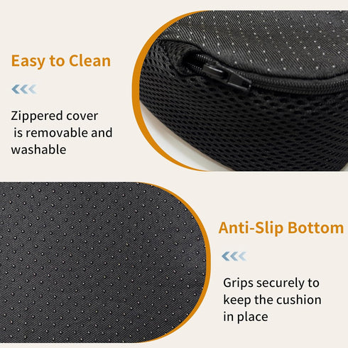 VGLCBBSTS Exercise Bike Seat Cushion, Stationary Bike Seat Cushion Pad, High Density Foam, Breathable Mesh Non Slip