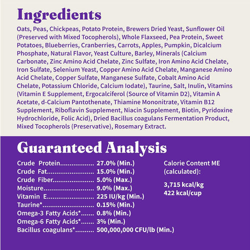 Halo Holistic Adult Dog Vegan Plant-Based Recipe with Superfoods, 3.5 lb Bag