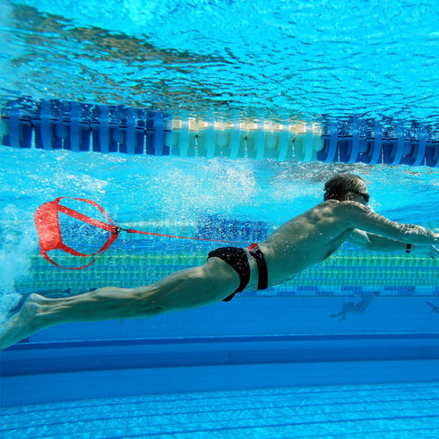 2 Sets Leyndo Swim Parachute Swim Resistance Belt Strength Training Equipment Exerciser with Elastic Tether and Drag