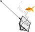 Aquarium Fish Net, 6 Inch Fine Mesh with Extendable 9-24 inch Long Handle